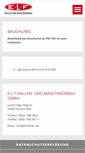 Mobile Screenshot of elf-hallen.de